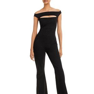 Chiara boni Off-Shoulder Black Jumpsuit NEW!